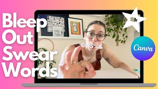 Bleep Out a Swear Word 🤬  Video Editing  iMovie  Canva  Creator Hub Tutorials [upl. by Ientirb]