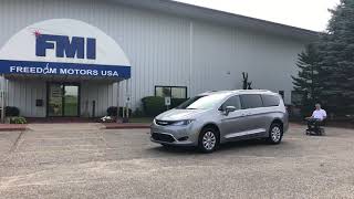 2018 Chrysler Pacifica Automatic Rear Entry Wheelchair Ramp Freedom Motors USA 7 passenger Van [upl. by Heddi]