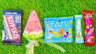 Satisfying video Asmr lollipops candy and chocolate gummy candy unboxing video Asmr candy baby [upl. by Fanchon589]