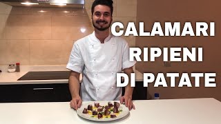 Calamari ripieni di patate su salsa allarancia [upl. by Stinky]