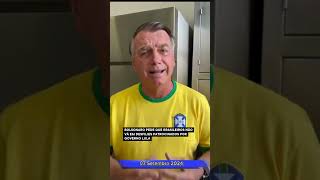 BOLSONARO PEDE QUE BRASILEIROS NÃO VÁ EM DESFILIES PATROCINADOS POR GOVERNO LULA [upl. by Divd11]