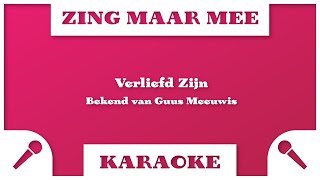 Zing Maar Mee  Verliefd Zijn  Karaoke [upl. by Aynotak]