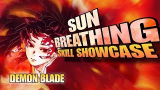 Demon Blade  Sun Breathing  Skill Showcase  Roblox [upl. by Wettam914]