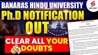 Phd Admission Notification 2024 Out  BHU Phd Notification 2024  Detailed Information Ashwani Sir [upl. by Yran]