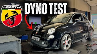 Abarth 500 14 133bhp135ps Dyno Test – Bluespark Tuning Box [upl. by Rossie]