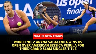 US Open results Aryna Sabalenka crushes American Jessica Pegulas dreams [upl. by Yellhsa]