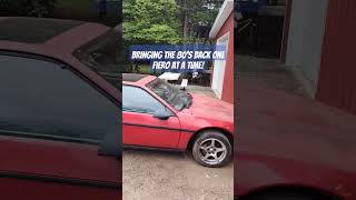 Junkyard Fiero brought back from the dead Farm fresh 25 automobile racecar pontiac sportscar [upl. by Yuria]