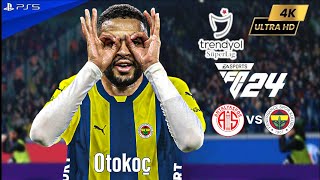 EA FC 24  Antalyaspor vs Fenerbahçe  Süper Lig 2024 Full Match ft EnNesyri Džeko  PS5™ 4K60 [upl. by Cote]