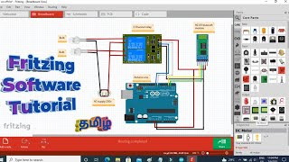 How to use Fritzing software and making custom PCB in tamil Hero electro [upl. by Annawik]