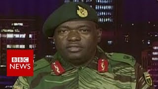 Zimbabwes military seizes state TV  BBC News [upl. by Felicle]