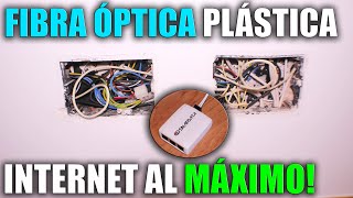 Cómo INSTALAR FIBRA ÓPTICA PLÁSTICA  INTERNET por CABLE en TODA la CASA  Sustituir cable ETHERNET [upl. by Osner]