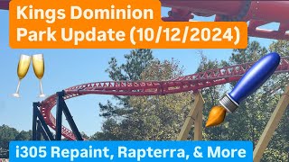 Kings Dominion Park Update 10122024 Pantherian Rapterra and more [upl. by Tips144]