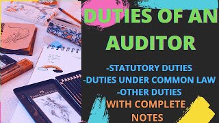 Duties of an Auditor I Duties of an Auditor of a Company [upl. by Goddard218]