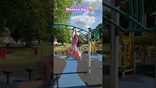 Monkey bars I learned how to do monkey bars [upl. by Ashien]