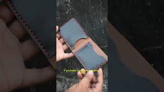 leatherwallet handmade leathergoods leatherwork leatherfashion [upl. by Leimad639]