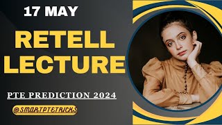 PTE Retell Lecture  May 2024  MOST REPEATED IN EXAMS PREDICTION [upl. by Lytsirhc66]