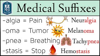 Medical Terminology Suffixes MADE EASY Nursing Students Coding [upl. by Richart]