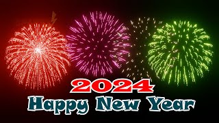 Chinese New Year 2024 Fireworks  New Year 2024 GIF Animation [upl. by Sigismond]