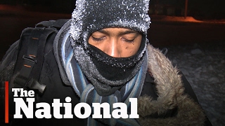 Shivering Refugee Discovered Crossing into Canada [upl. by Arema]