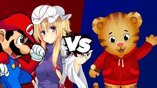 MUGEN Battle  Yukari YakumoMario vs Daniel Tiger [upl. by Meeker]