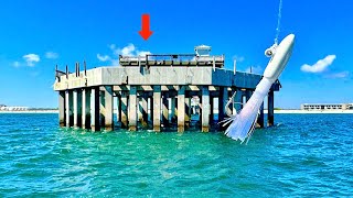 TOSSED a JIG along this Gulf PIER and Caught THESE CATCH CLEAN COOK [upl. by Kinsley974]