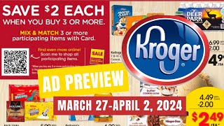 NEW MEGA SALE Kroger Ad Preview for 32742  Mega Sale Weekly Digitals amp MORE [upl. by Katti]