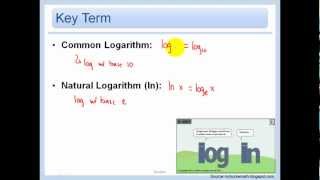 74  Evaluate Logarithms and Graph Logarithmic Functions [upl. by Anailil40]