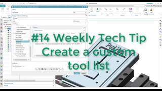 Weekly Tech Tip 14  Create a custom tool list [upl. by Lebasy]