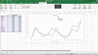 How to Create a Chart Comparing Two Sets of Data  Excel  Tutorial [upl. by Icken]