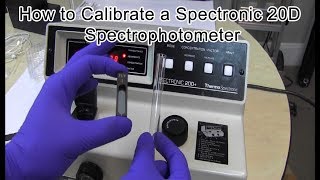 FireflySci  How to Calibrate a Spectronic 20D Spectrophotometer [upl. by Seroka]