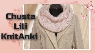 Chusta Lili druty nadrutach KnitAnki chusta inspiracja Knitting tutorial inspiration [upl. by Lohcin]