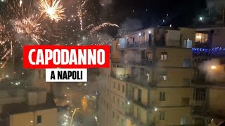 Capodanno a Napoli il silenzio e poi il boato dei festeggiamenti allo scoccare della mezzanotte [upl. by Sikleb]