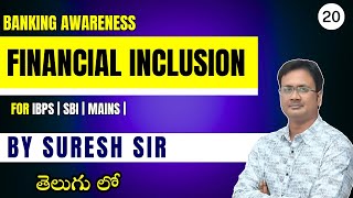 Banking Awareness  Class 20  Financial Inclusion  IBPS  SBI  MAINS  LTX [upl. by Alitha212]