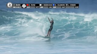 Unbelievable surfing barrel  Jamie OBrien PERFECT 10  Volcom Pipe Pro [upl. by Doreen]