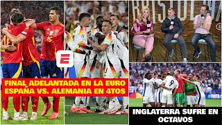 ESPAÑA ALEMANIA final adelantada en la EURO 2024 Inglaterra sufre en octavos de final  Exclusivos [upl. by Htrag337]