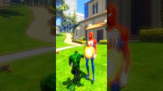 GTA5 Clash of Heroes Green Lantern Battles Spidermans gta gaming shortvideo shorts spiderman [upl. by Seabrook]