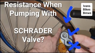 Air Pressure Not Going In Bike Tires When Pumping With SCHRADER Valve Common Problems 4K [upl. by Lynsey]