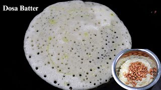 மொறுமொறுனு தோசை வர இதுபோல மாவு அரைங்க  Dosa Batter  Crispy Dosa Recipe [upl. by Giacobo]