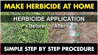 How to make WEED KILLER  HERBICIDE at home  How to Kill weeds Naturally  Organic Herbicide [upl. by Alleul]