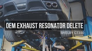 Ford Shelby GT350 Resonator Delete [upl. by Latvina504]