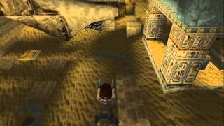 Tomb Raider 1  City Of Khamoon Level 10 Secrets [upl. by Enoyrt]