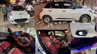 New Maruti Swift Modified  New Swift Interior Upgrade  Base To Top  New Swift 2024  Krishna Car [upl. by Jenelle]