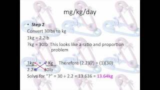 Pharmacy Tehnician Math Review Pediatric Doses mgkgday [upl. by Leoine]