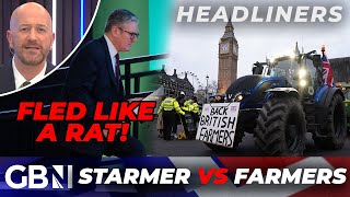 Starmer FLEES Like A RAT From Farmers At Labour Conference Amid Inheritance Tax Feud [upl. by Dhruv]