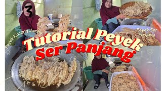 Tutorial Peyek Kacang Ser Panjang Peyek Kacang Jumbo [upl. by Ecirtnahc340]