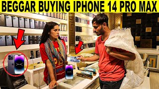 Beggar Buying IPHONE 14 Pro Max Prank  Rich Beggar SmartiesPrankTV [upl. by Lleraj]