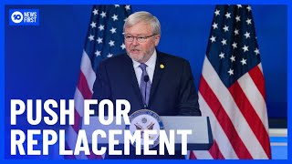 Video Of Kevin Rudd Slamming Donald Trump Reignites Debate To Replace Him  10 News First [upl. by Ecerehs407]