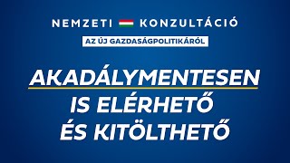 Nemzeti konzultáció akadálymentesen is elérhető és kitölthető [upl. by Ylliw196]