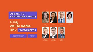 Kandidatų į Seimą debatai Raudondvario apygardoje [upl. by Ynnus354]