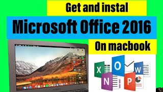 Get And Instal Microsoft Office 2016 on macbook 2018 [upl. by Elcarim363]